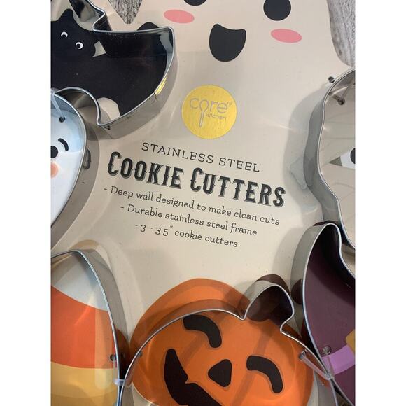 CORE KITCHEN Stainless Steel 6 Piece Halloween Cookie Cutter Set - Picture 2 of 4